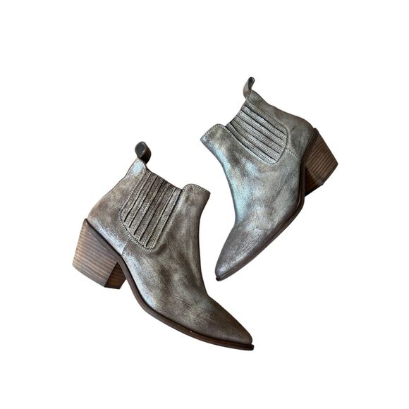 Seychelles Wanderlust Booties  Metallic 7.5 Tan Brown Metallic - Picture 2 of 8